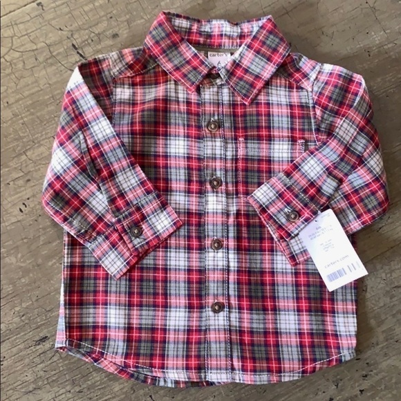 CARTER’S Plaid Button Down Shirt - Picture 1 of 6